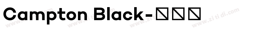 Campton Black字体转换